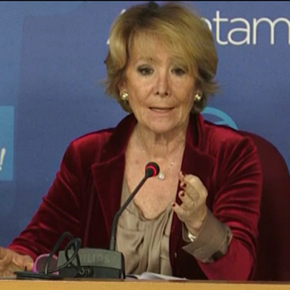 Esperanza Aguirre: 'No ha habido que yo sepa financiación ilegal'
