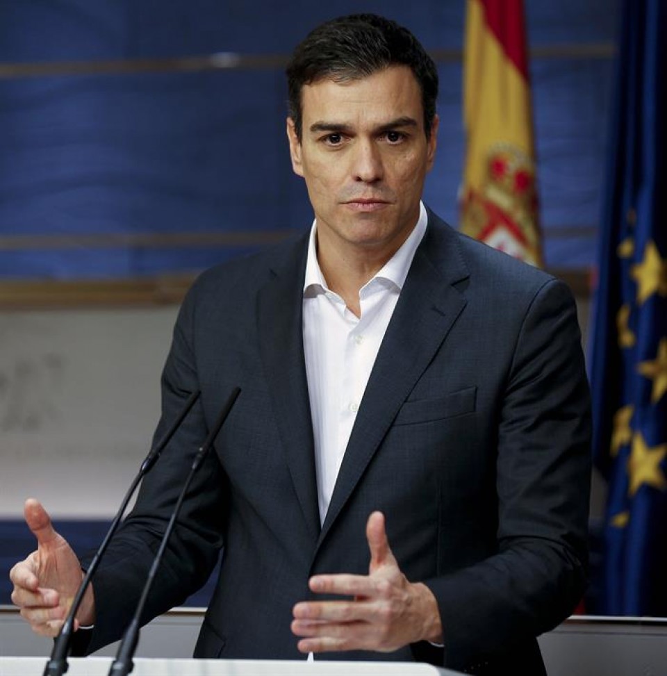 Pedro Sanchez Espainio Gobernuko presidente izateko PSOEren hautagaia. Artxiboko irudia: EiTB