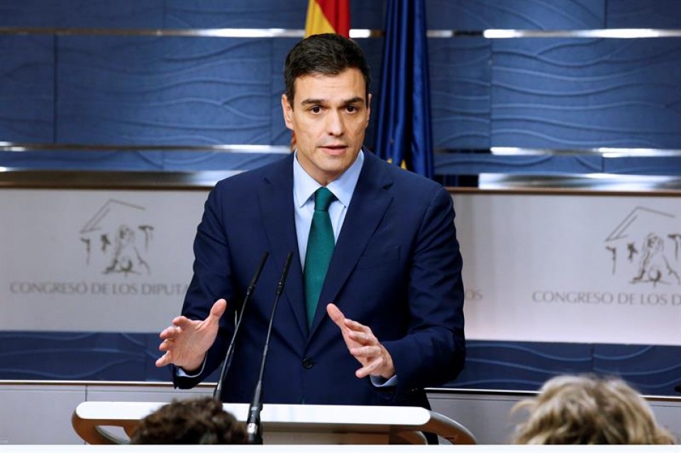 El candidato del PSOE, Pedro Sánchez. EFE