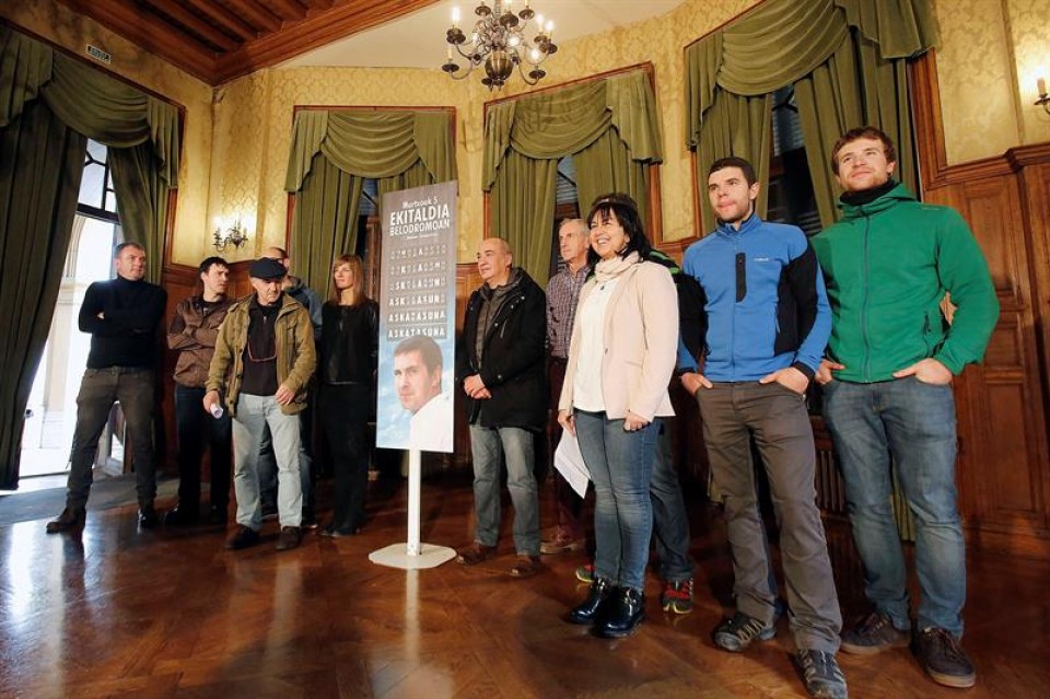 Presentación del acto de bienvenida a Otegi. Foto: EFE
