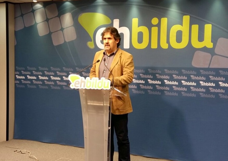 El portavoz de EH Bildu, Pello Urizar.