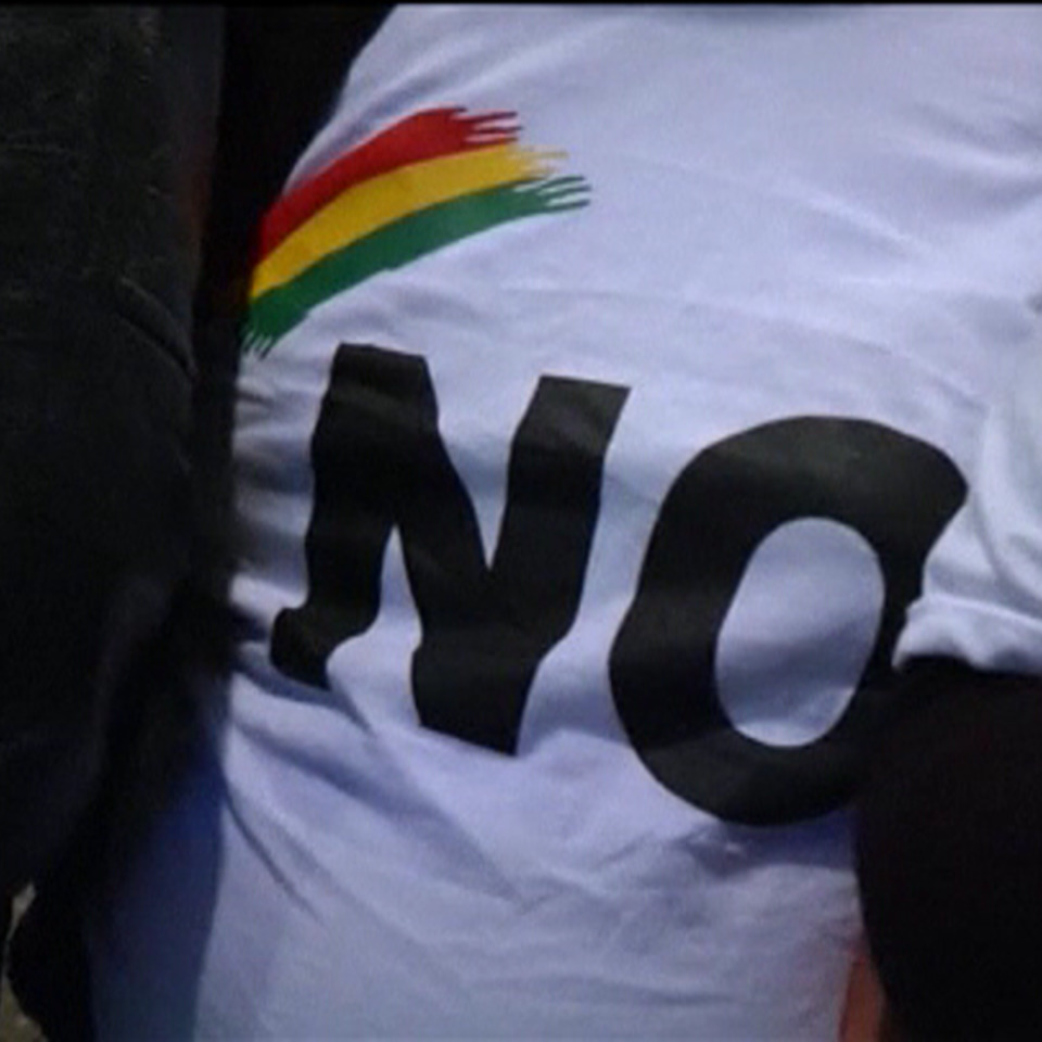 El 'no' se ha impuesto en el referéndum de Bolivia, según los primeros datos. Foto: EFE