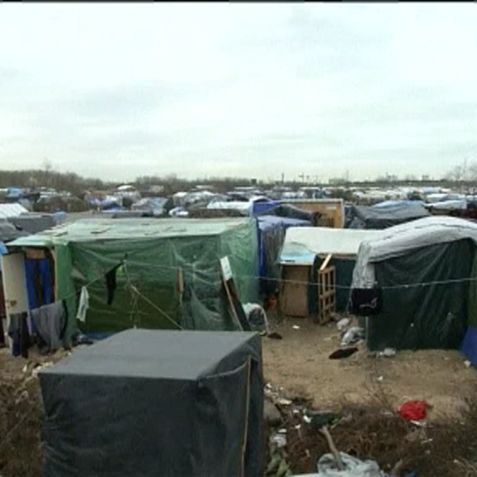 El campamento de Calais. EiTB