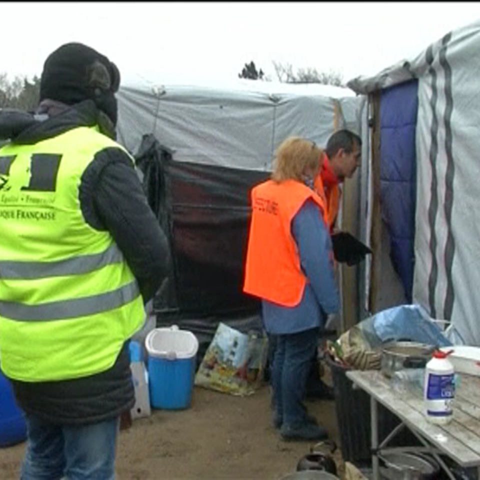 El campamento de Calais. EiTB