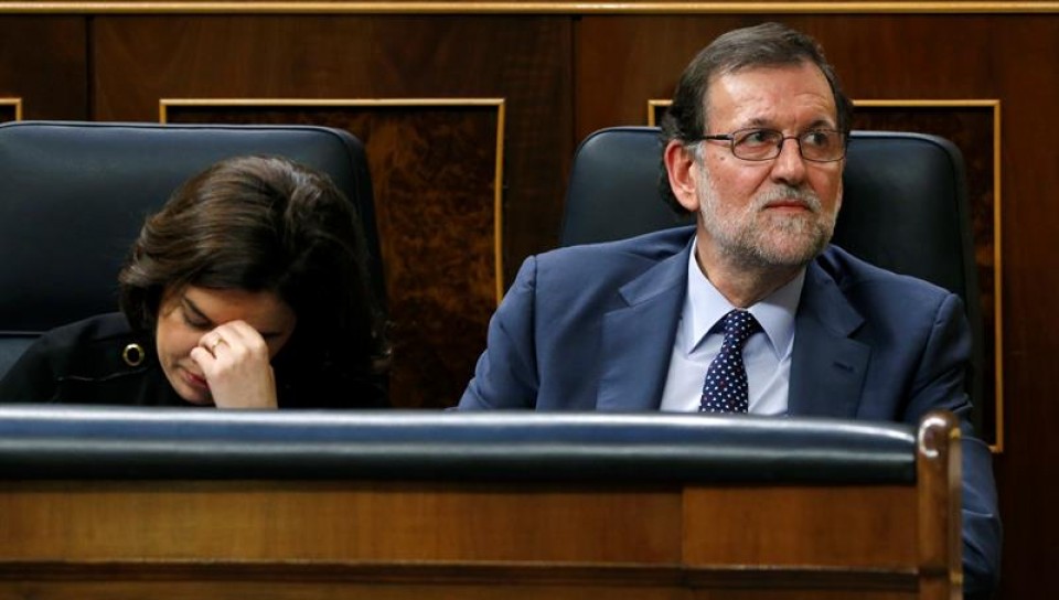 Rajoy, aurreko legealdiko inbestidura saioan. Argazkia: EFE