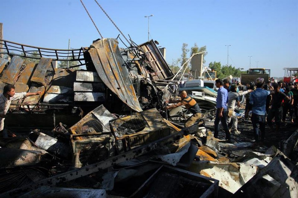 Bagdadeko hegoaldean jazo da atentatua. Argazkia: EFE