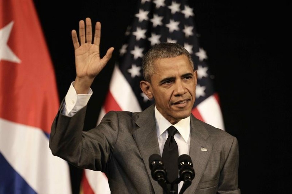 El presidente de EE. UU., Barack Obama, en el discurso de hoy en La Habana. Foto: EFE