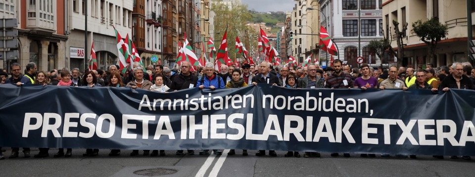 Imagen de archivo de una manifestación realizada en Bilbao. Foto: EFE
