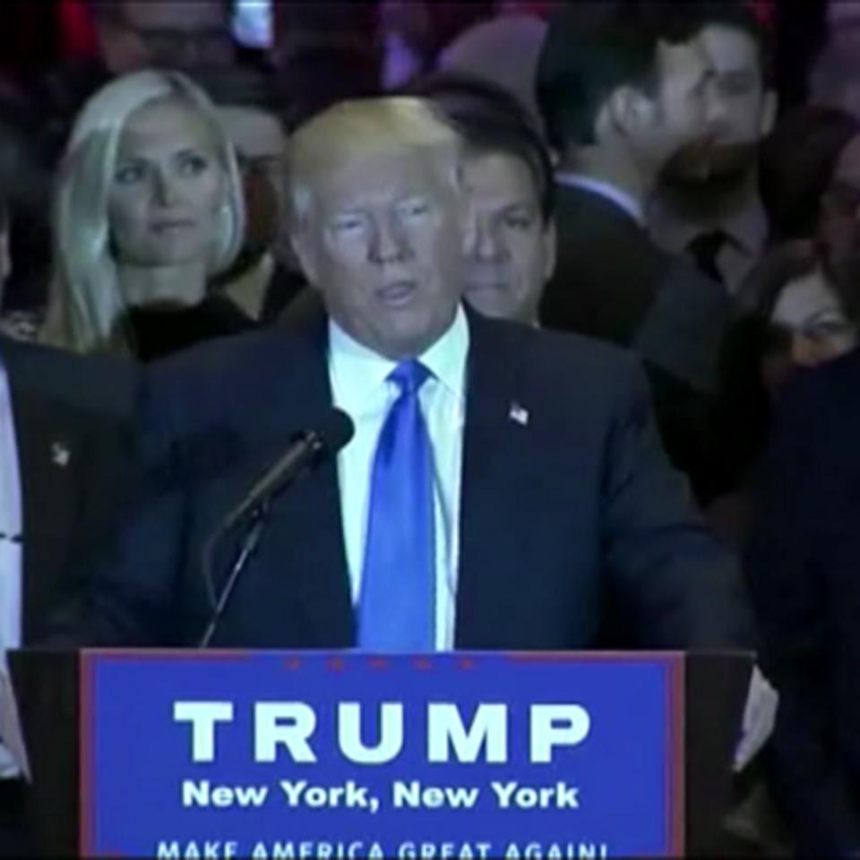El precandidato republicano a la Presidencia estadounidense Donald Trump en Nueva York. Foto: EFE