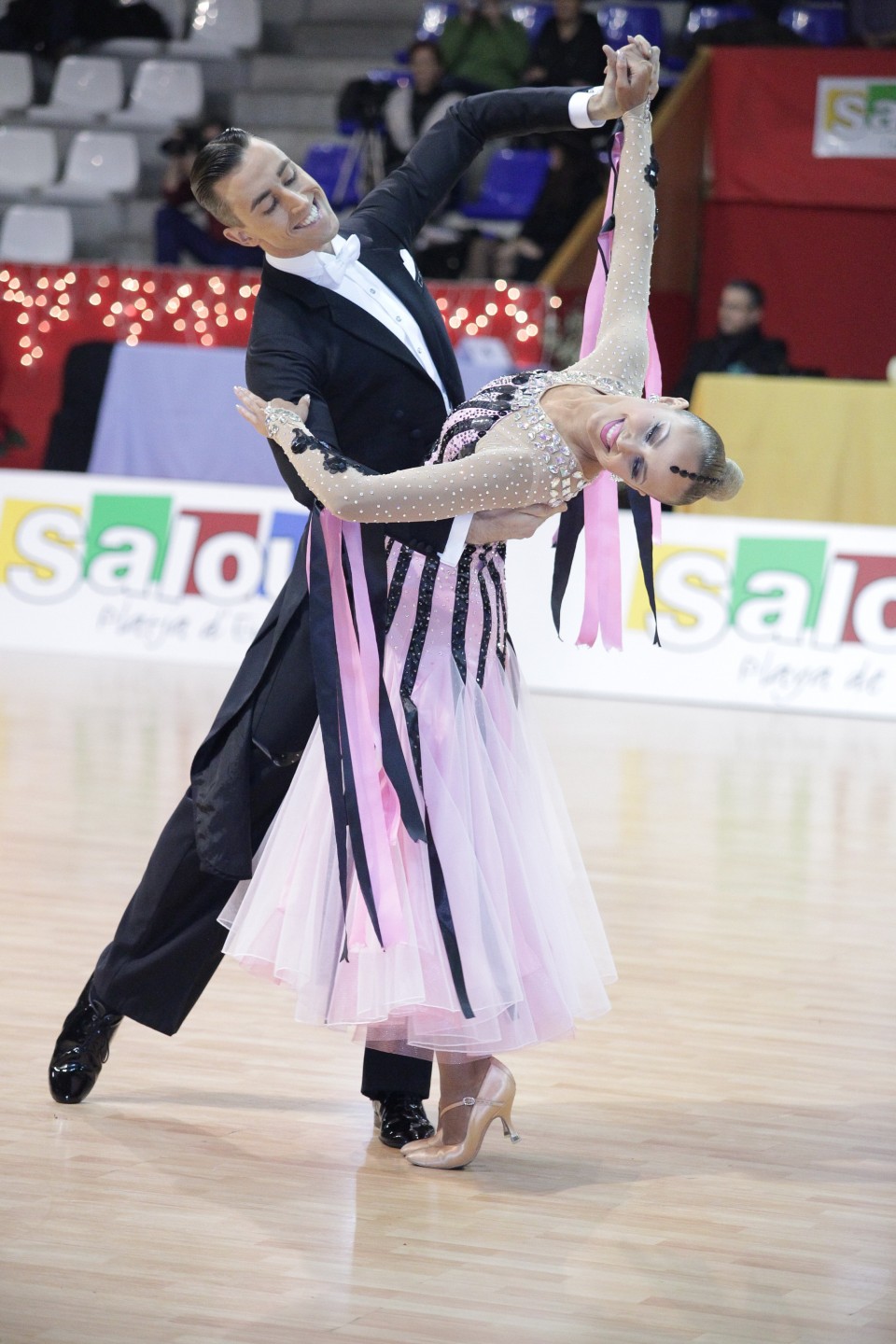 Borja Martínez y Estefanía Martínez durante una competición. Foto: Borja Martínez. 