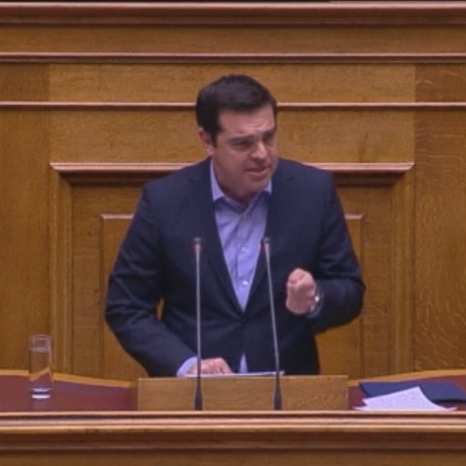 Greziako Gobernuaren erreformen aurkako protestak Atenasen. Argazkia: EFE
