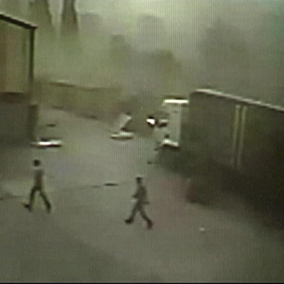 Las cámaras de seguridad graban el momento de las explosiones en Baiona