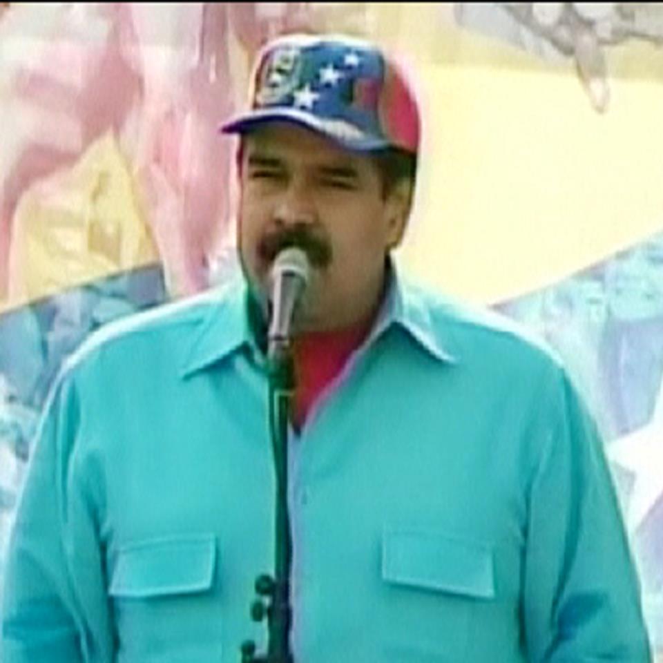 Nicolás Maduro, dirigiéndose al pueblo venezolano. Foto: EFE.