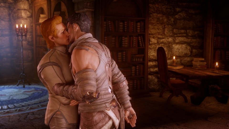 Personajes homosexuales, en el videojuego 'Dragon Age'. Foto: Mikel Calvo
