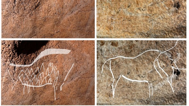 Arqueólogos descubren más pinturas y grabados en la cueva de Atxurra