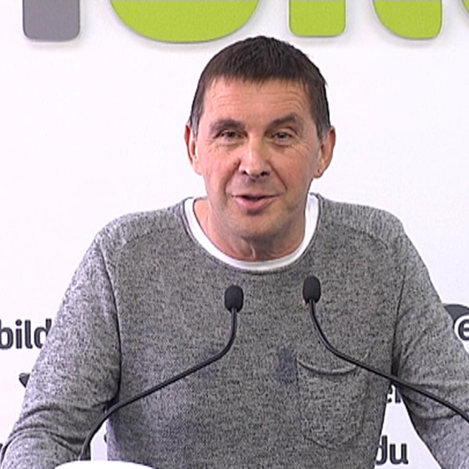 Arnaldo Otegi, candidato a lehendakari por EH Bildu. EiTB