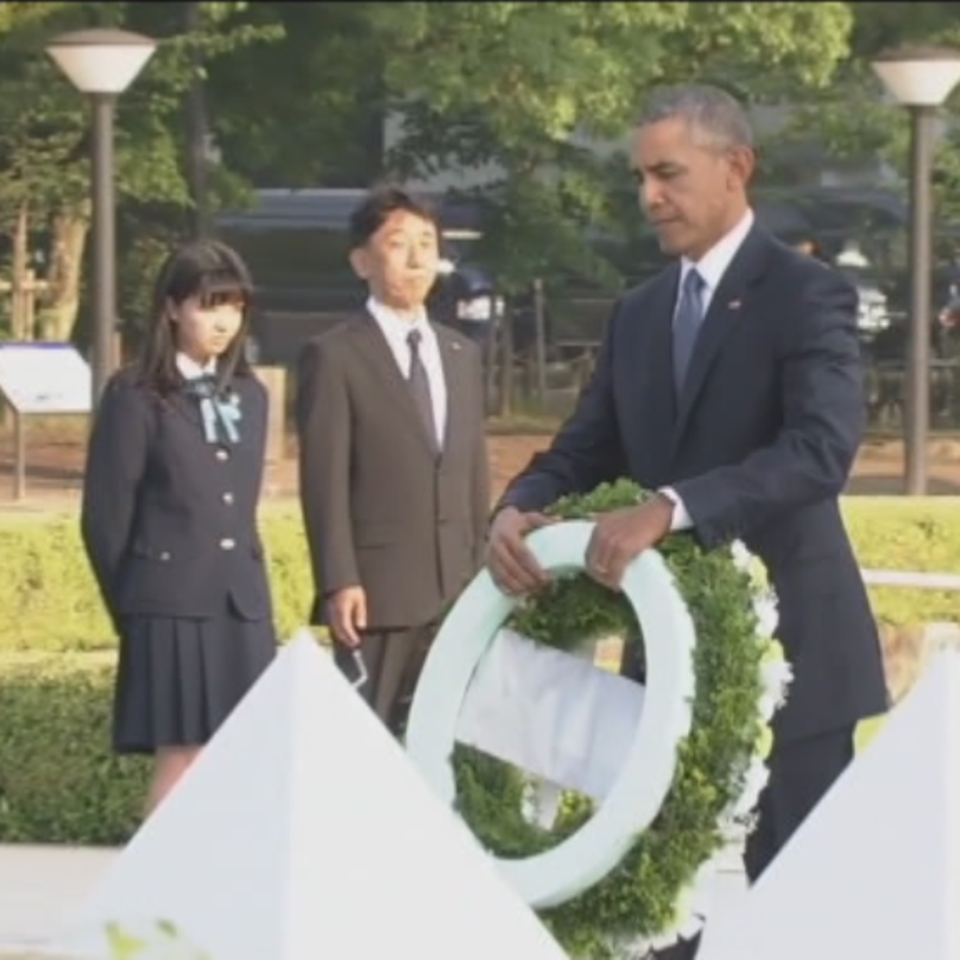Barack Obamaren bisita historikoa Hiroshimara