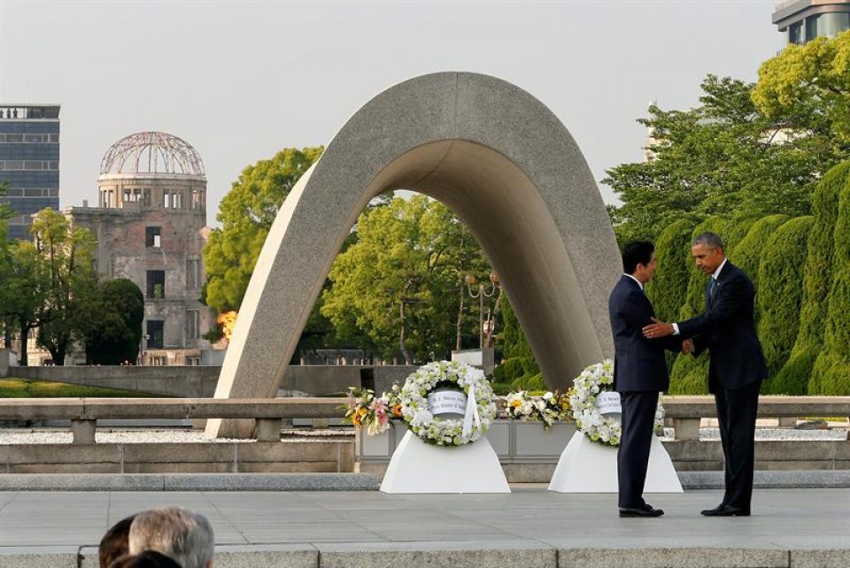 Barack Obama Hiroshima Shinzo Abe Japonia bomba nuclear bonba atomikoa. EFE
