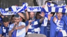 Afición y equipo celebran el ascenso del Alavés a Primera División