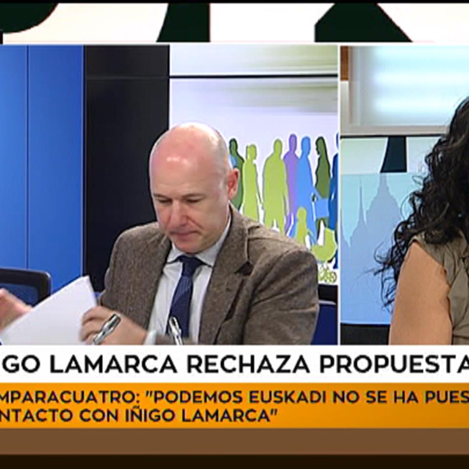 'Podemos Euskadi no se ha puesto en contacto con Iñigo Lamarca'