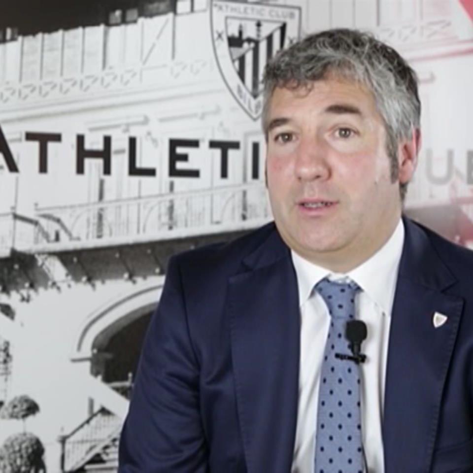 El presidente del Athletic, Josu Urrutia. EiTB