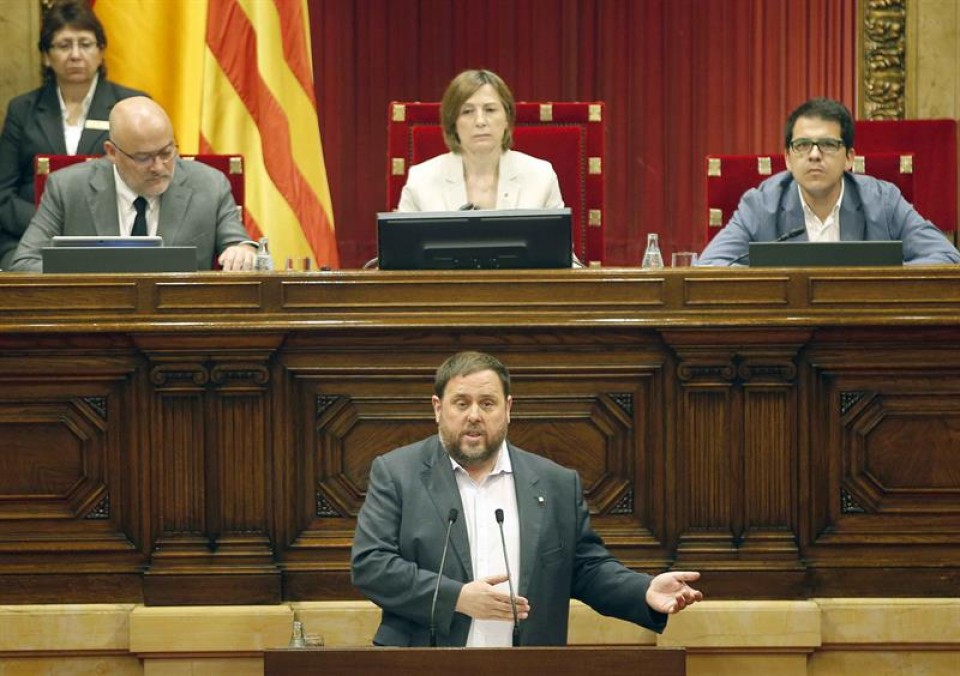 El vicepresidente de la Generalitat de Cataluña y conseller de Economía, Oriol Junqueras. EFE