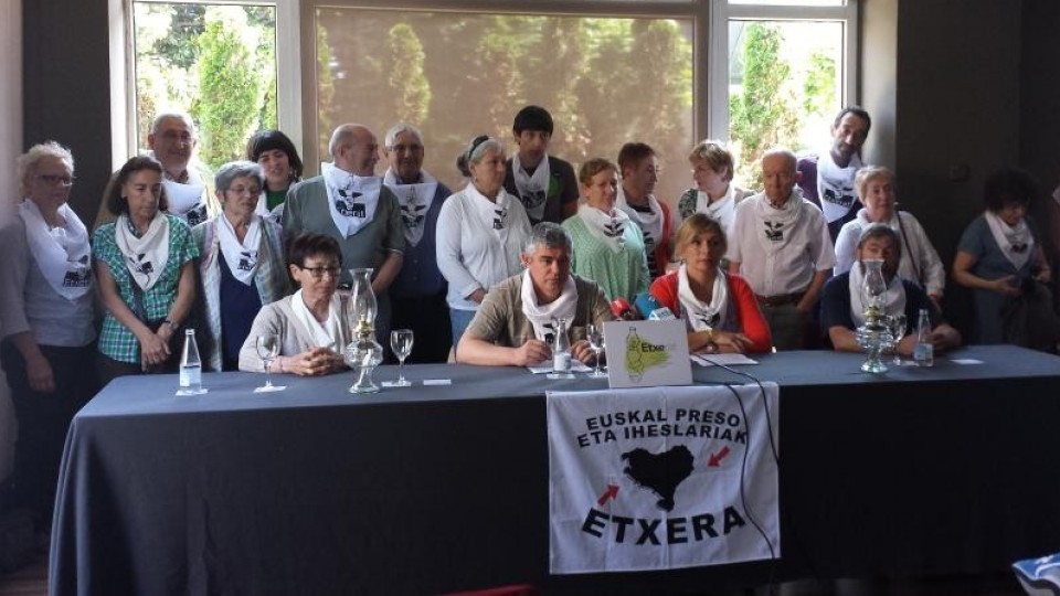 Comparecencia de familiares de presos vascos. Foto: Etxerat