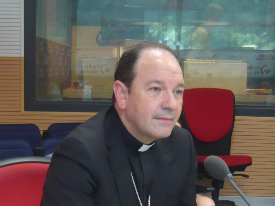 El obispo de Vitoria-Gasteiz, Juan Carlos Elizalde. Foto: EITB