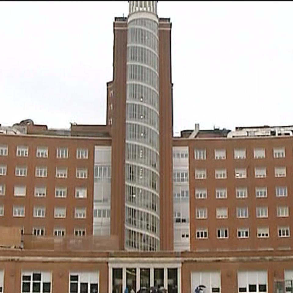 Hospital de Cruces. Captura sacada de un vídeo de archivo de ETB. 