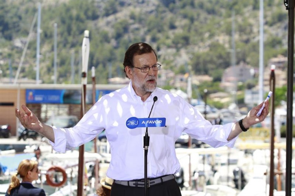 El presidente del Gobierno en funciones y candidato del PP a La Moncloa, Mariano Rajoy. Foto: EFE