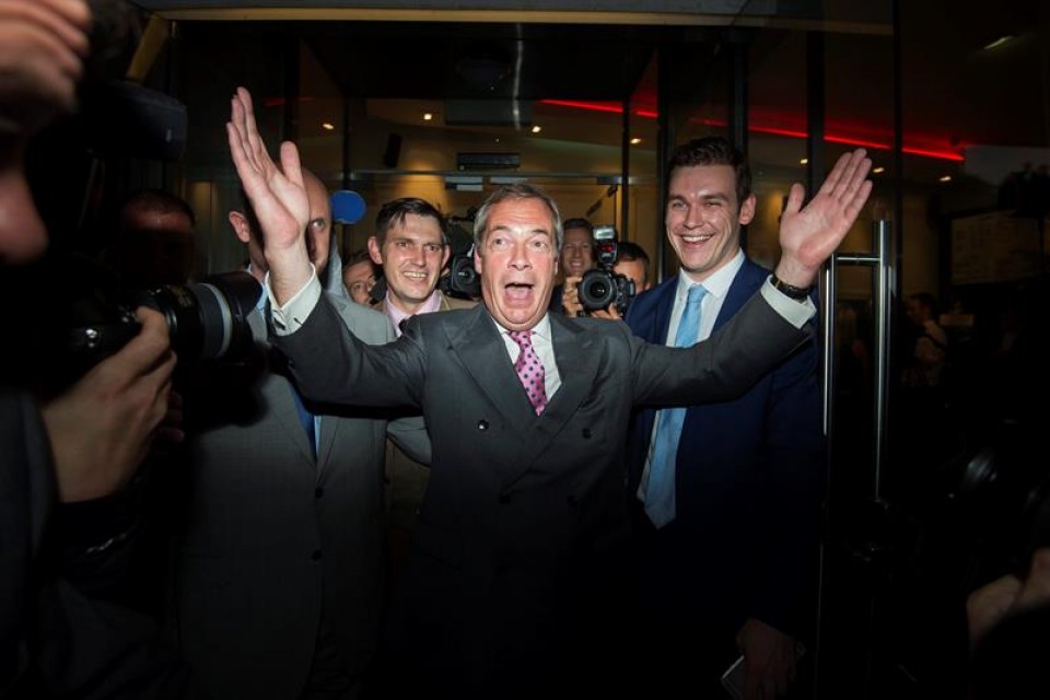 Nigel Farage, artxiboko argazkian. Iturria: EFE
