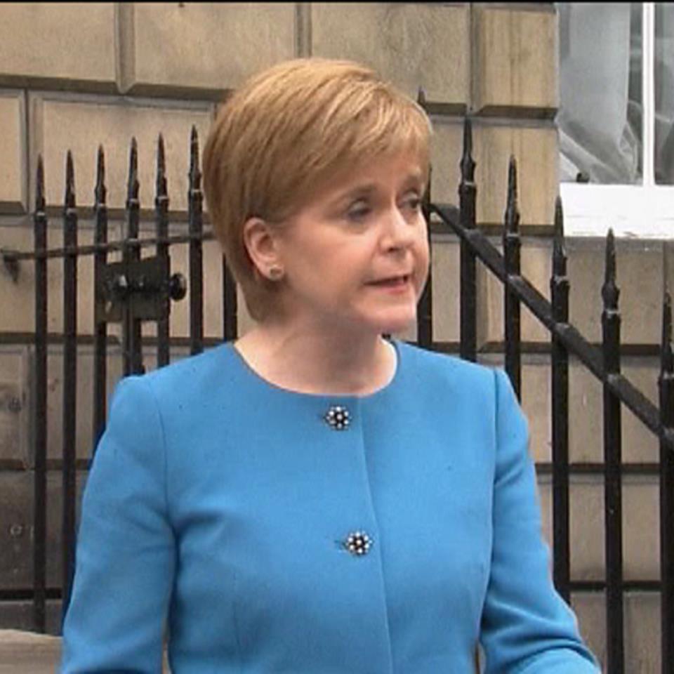 La ministra principal escocesa, Nicola Sturgeon. Imagen de archivo: EiTB