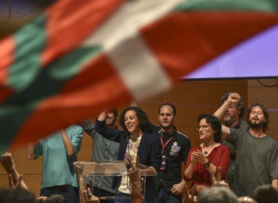 Unidos Podemos ganó las elecciones en Euskadi. Foto: EFE