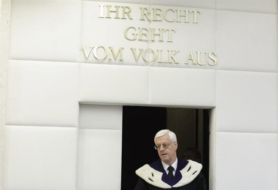 Gerhart Holzinger, Austriako Auzitegi Konstituzionaleko presidentea. EFE