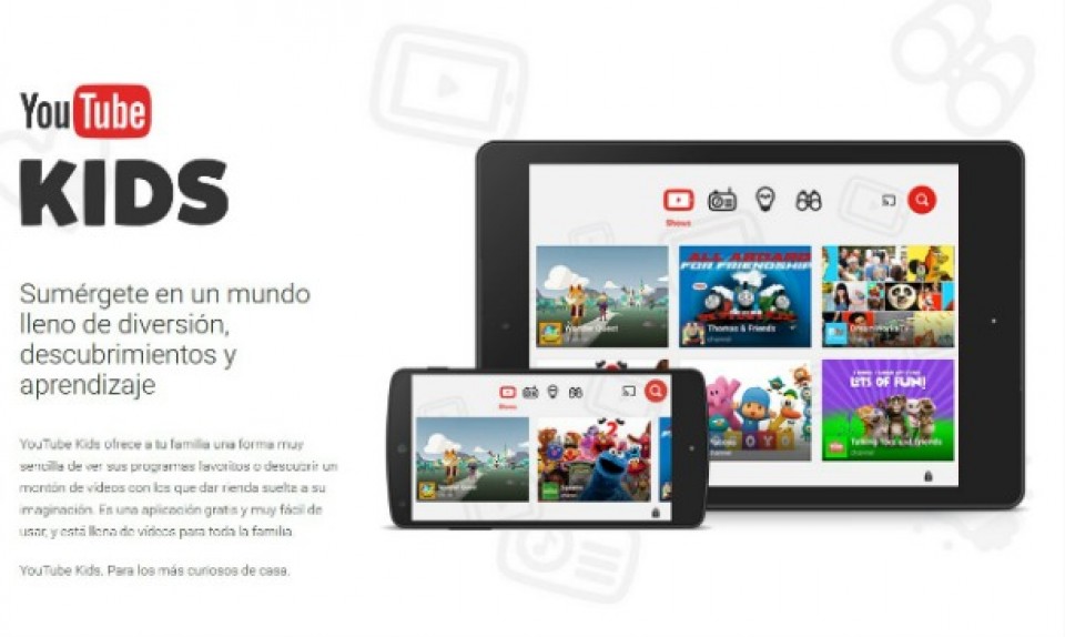 YouTube Kids, umeentzako bertsioa, uztailaren 13an kaleratuko dute Espainian