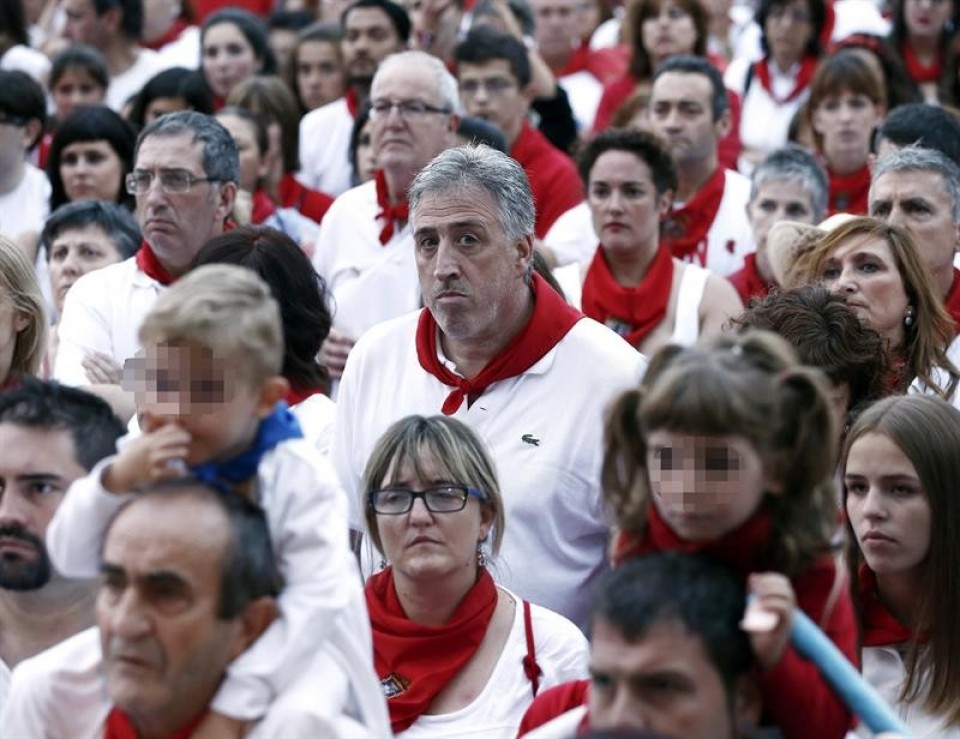 El alcalde de Pamplona/Iruñea, Joseba Asiron, en una concentración. Imagen de archivo: EFE