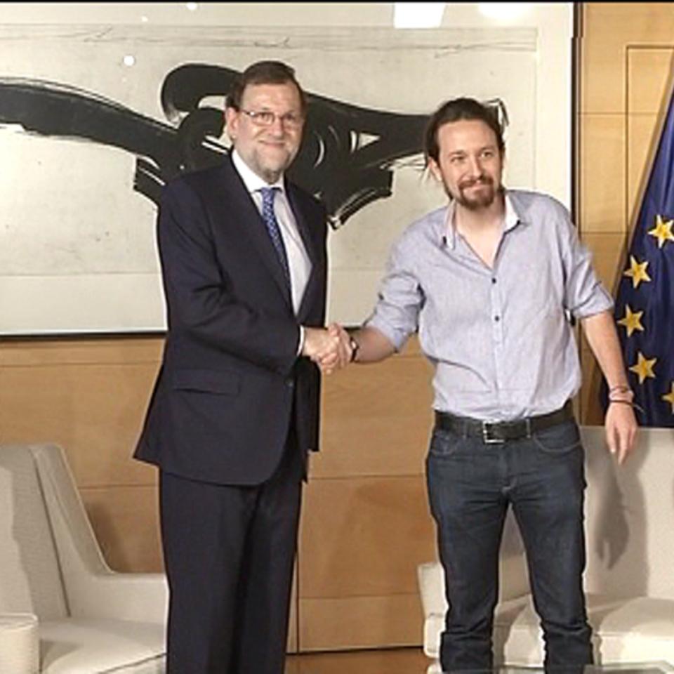Mariano Rajoy eta Pablo Iglesias. Argazkia: EFE