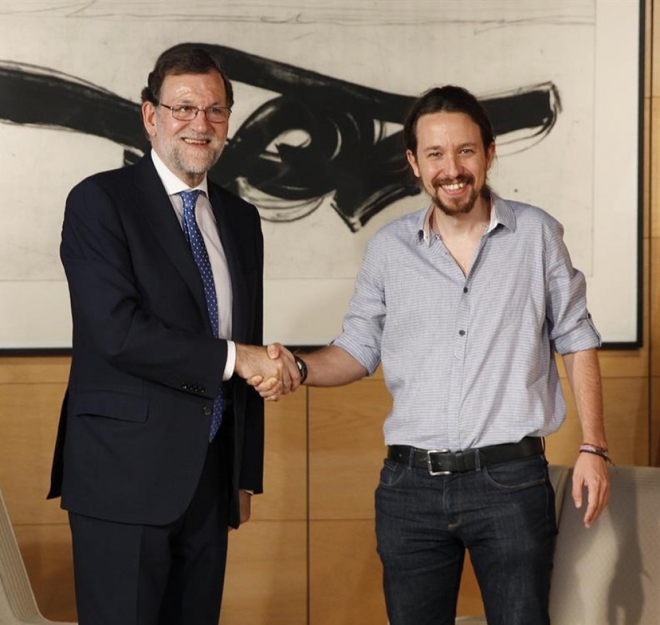 Mariano Rajoy eta Pablo Iglesias. Argazkia: EFE