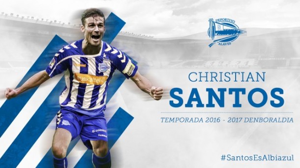 Christian Santos. Foto: Deportivo Alavés