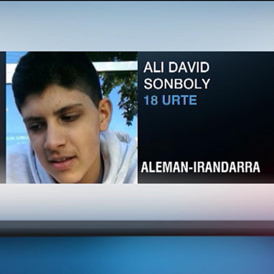 Ali David Sonboly Municheko tiroketaren egilea. Argazkia: EiTB