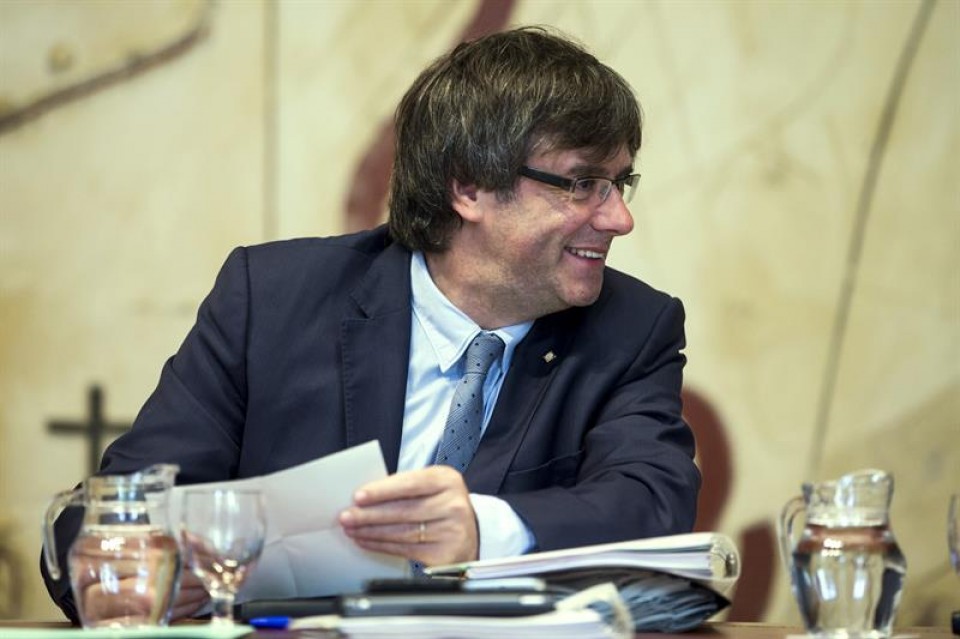 Carles Puigdemont Generalitateko presidentea. Artxiboko irudia: EFE