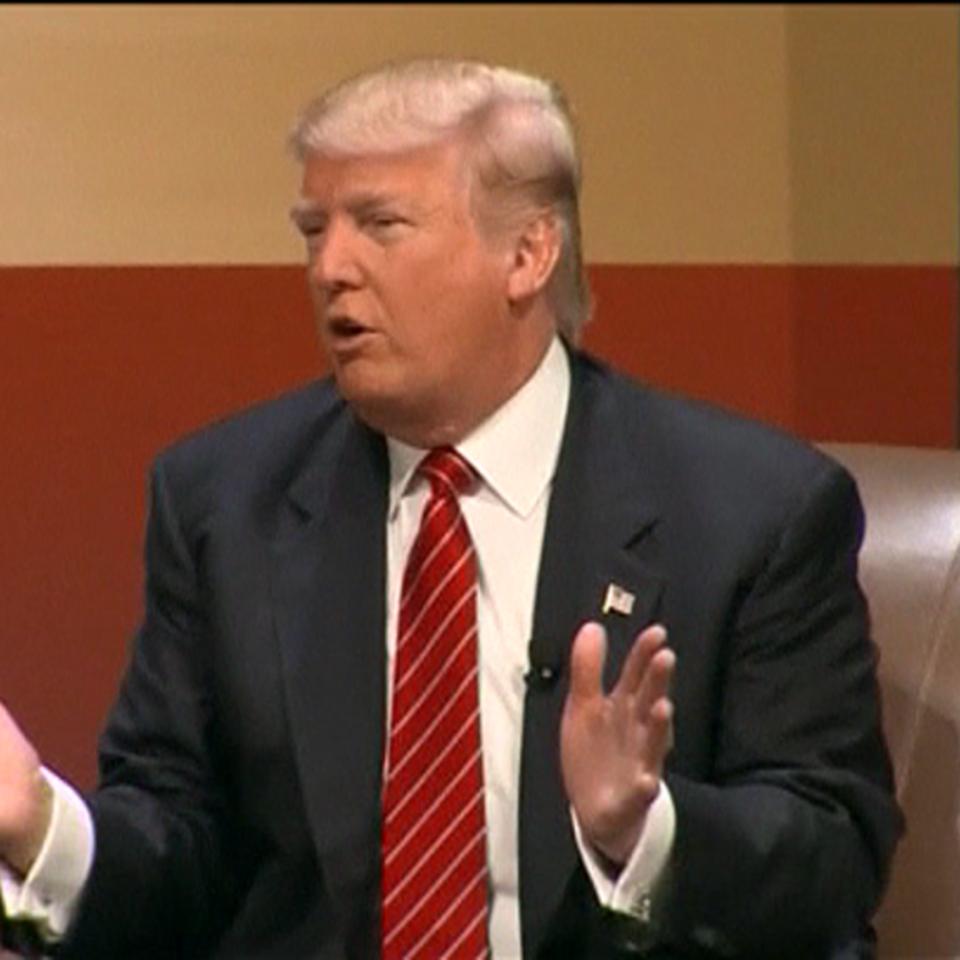 El candidato presidencial republicano, Donald Trump, en Cleveland. Foto: EFE