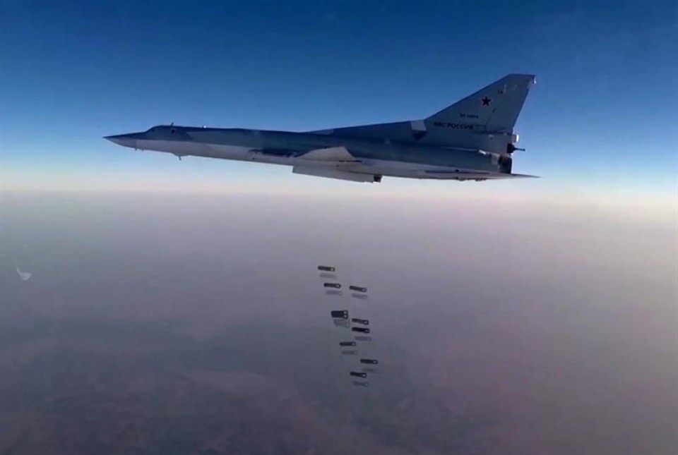 Los bombarderos rusos usan la base iraí de Hamadán. Foto: Efe. 