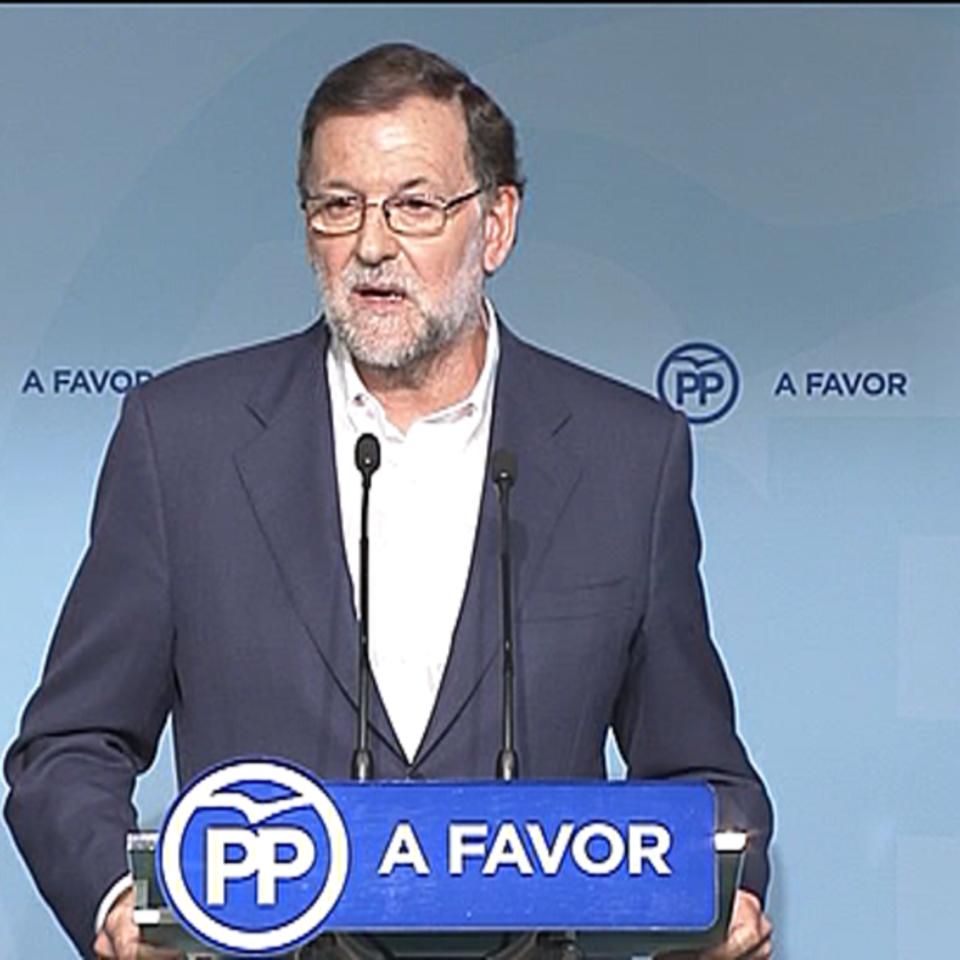 Mariano Rajoy, Maria Dolores de Cospedalen ondoan. Argazkia: EFE.