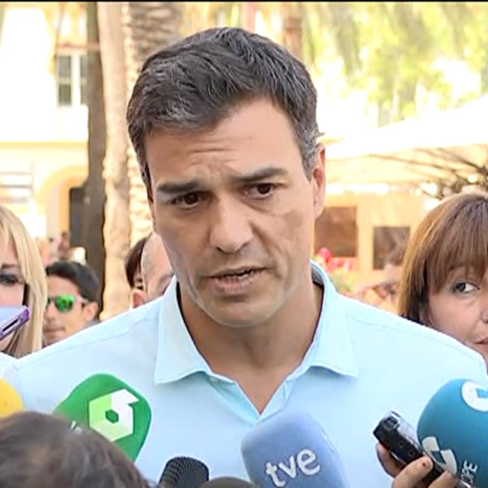 Pedro Sanchez PSOEko buruzagia. Argazkia: EFE