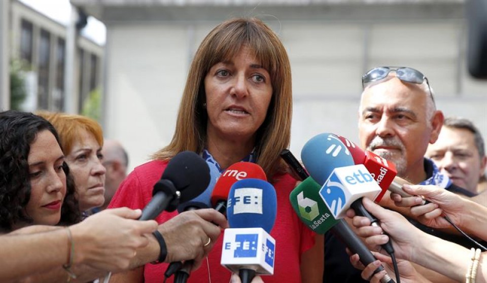 Idoia Mendia, candidata a lehendakari por el PSE-EE. Foto: EFE.