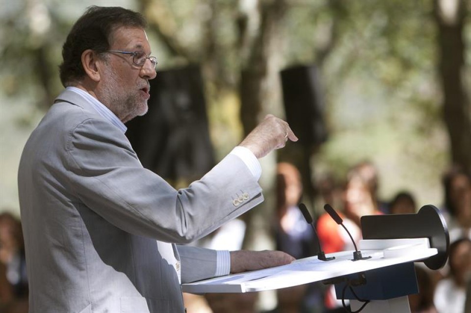 Mariano Rajoy en el acto de inicio del curso político del PP. Foto: EFE