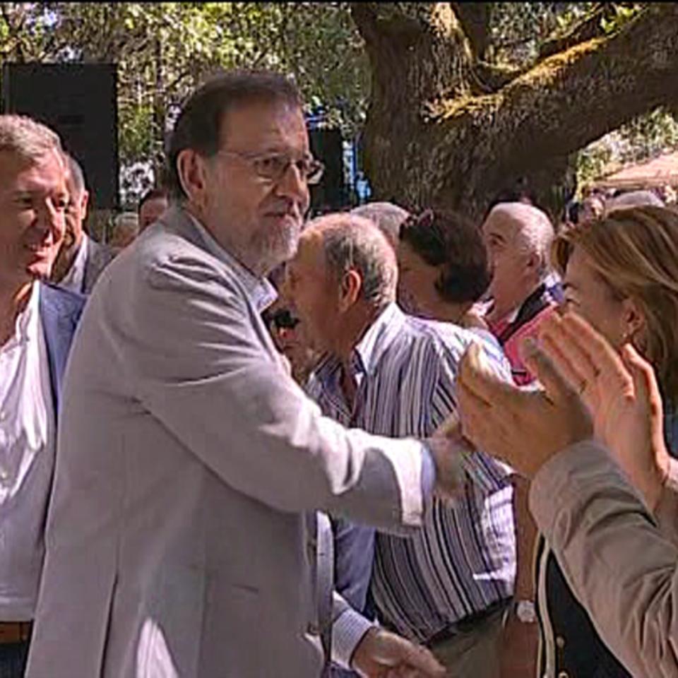 Mariano Rajoy PPk Galizian egin duen urte politiko berriaren hasiera ekitaldian. Argazkia: EFE