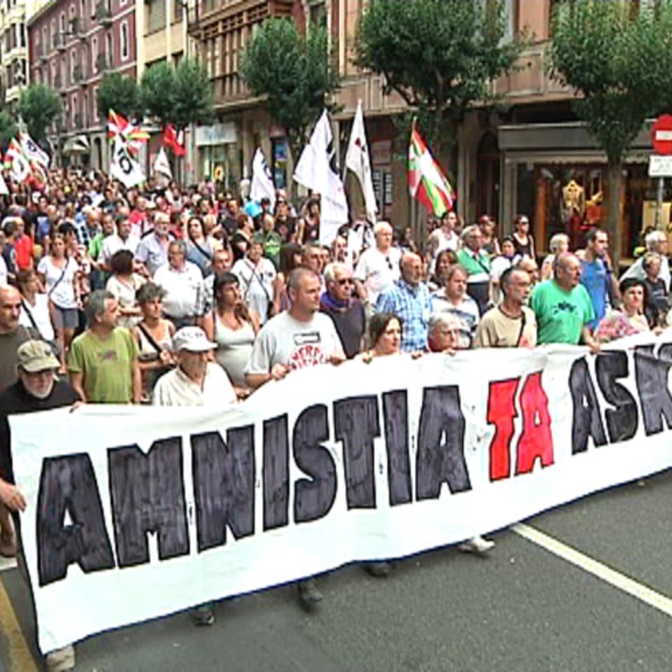 Cabecera de la marcha que ha recorrido Bilbao. Foto: EiTB