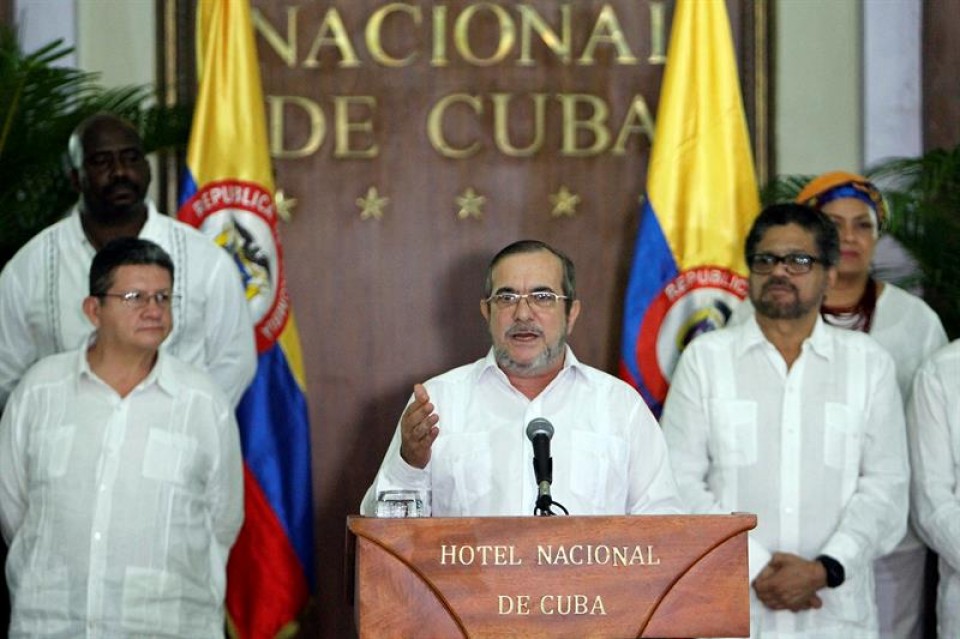 Las FARC declararon el alto el fuego el 29 de agosto. Foto: EFE